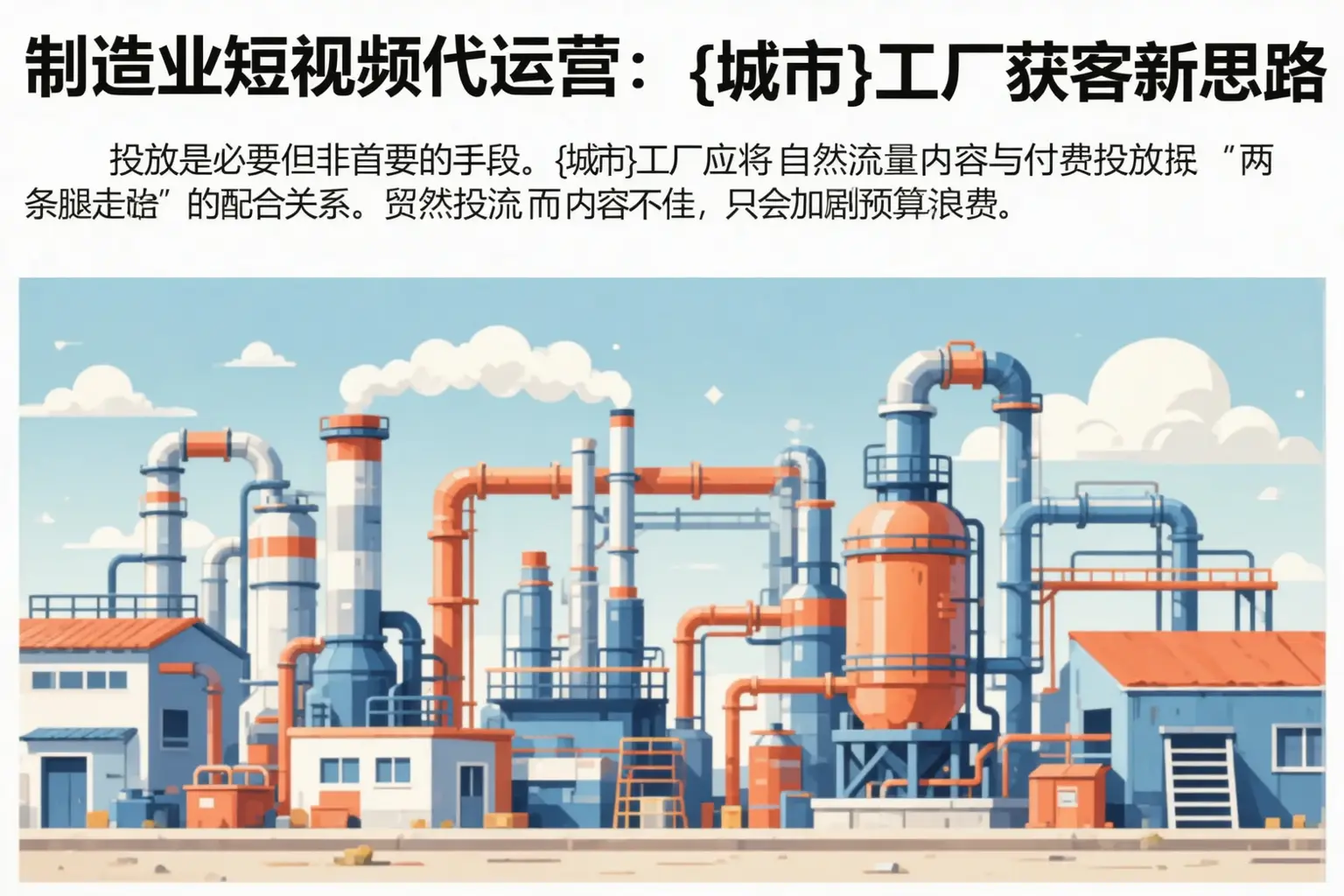 制造业短视频代运营：调兵山工厂获客新思路